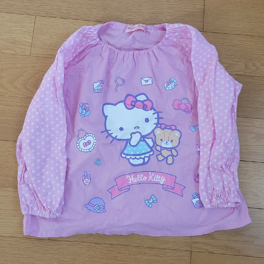 ハローキティ(ハローキティ)のハローキティ☆スモッグ キッズ/ベビー/マタニティのキッズ服女の子用(90cm~)(その他)の商品写真