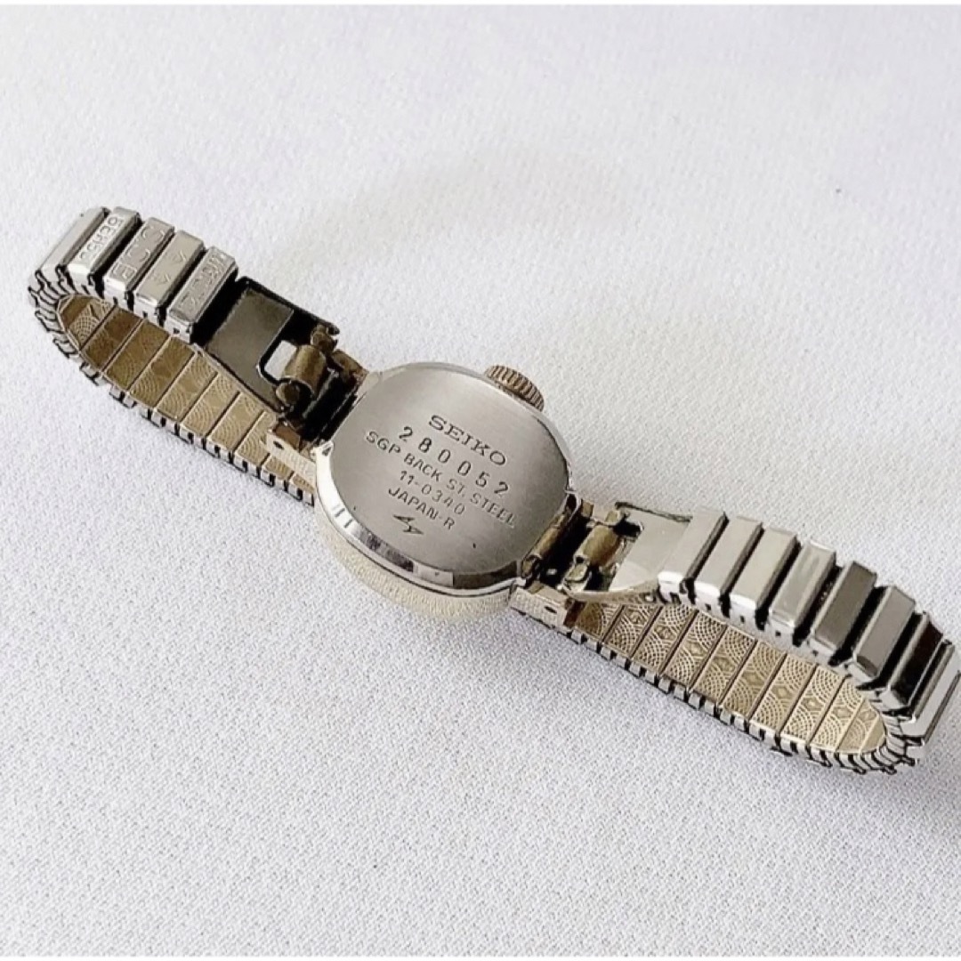 ビンテージ　SEIKO21石　ミニ　レディース手巻き腕時計　稼動品