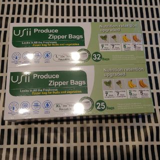 usii Produce Zipper Bags 鮮度ジッパー型保持袋(その他)