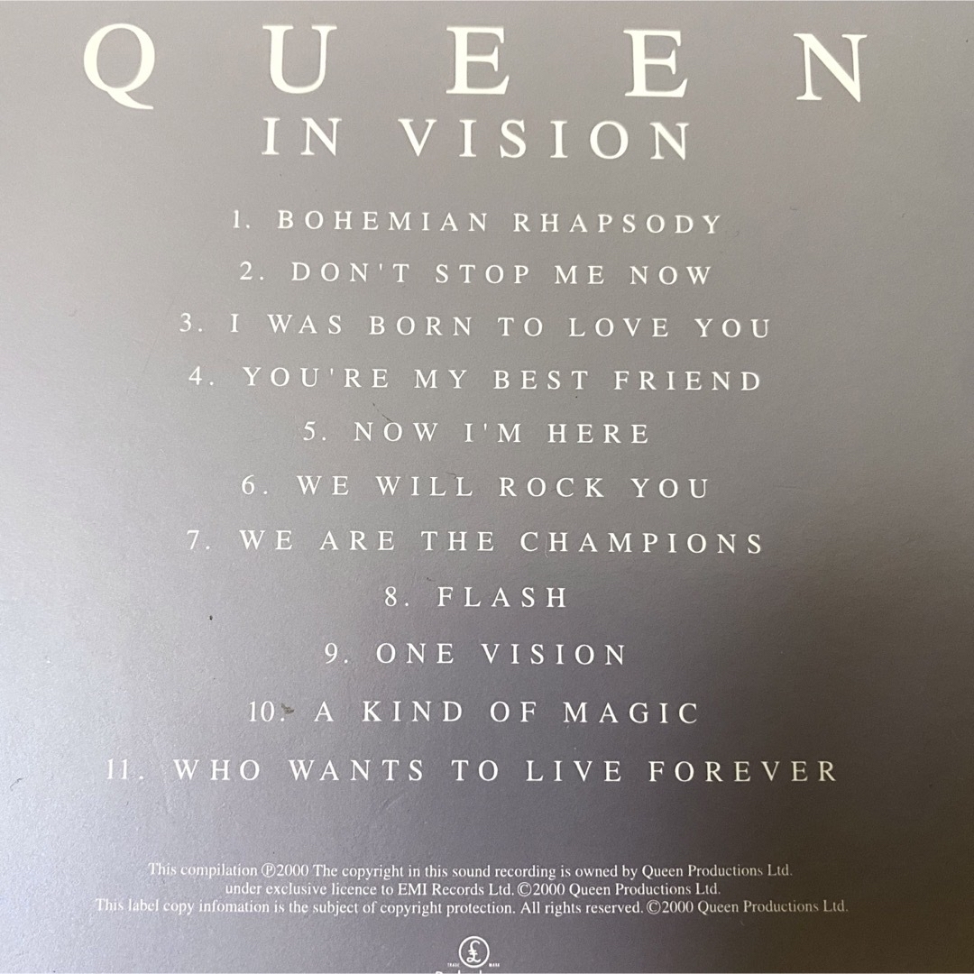 Queen(クイーン)の【中古CD】クイーン・イン・ヴィジョン～グレイテスト・ヒッツ For Japan エンタメ/ホビーのCD(ポップス/ロック(洋楽))の商品写真