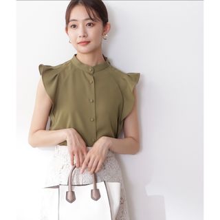 エヌナチュラルビューティーベーシック(N.Natural beauty basic)の【専用】N. ガルーダドビータックフリルブラウス(シャツ/ブラウス(半袖/袖なし))