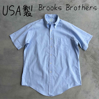 ブルックスブラザース(Brooks Brothers)の希少 USA製 Brooks Brothers 半袖シャツ ボタンダウン ポリ(シャツ)