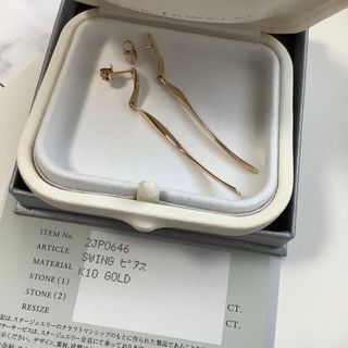 STAR JEWELRY - スタージュエリー SWINGピアス K10 バーピアス ロング
