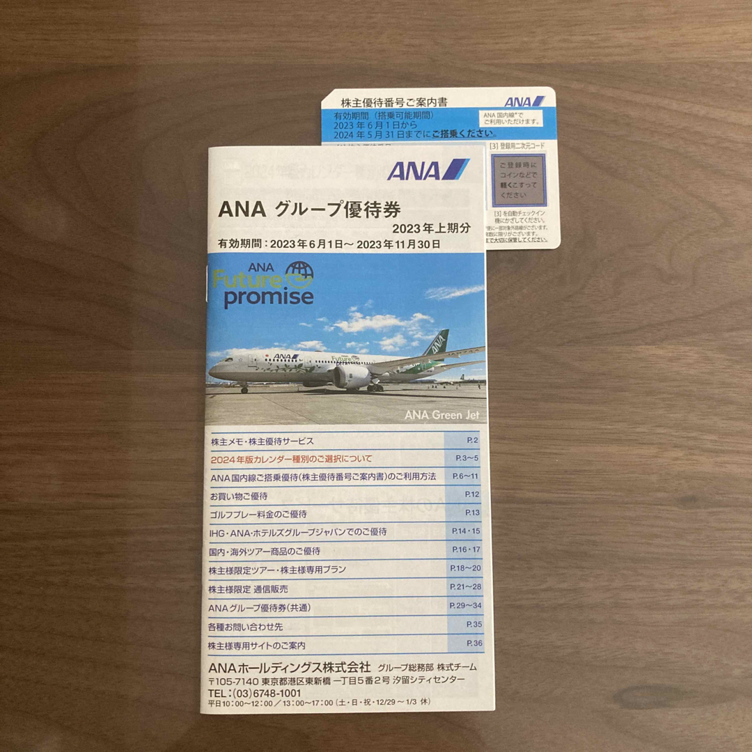 ANA(全日本空輸)(エーエヌエー(ゼンニッポンクウユ))の【最新】ANA 全日空 株主優待券 冊子付 有効期限2024/5/31 チケットの優待券/割引券(その他)の商品写真