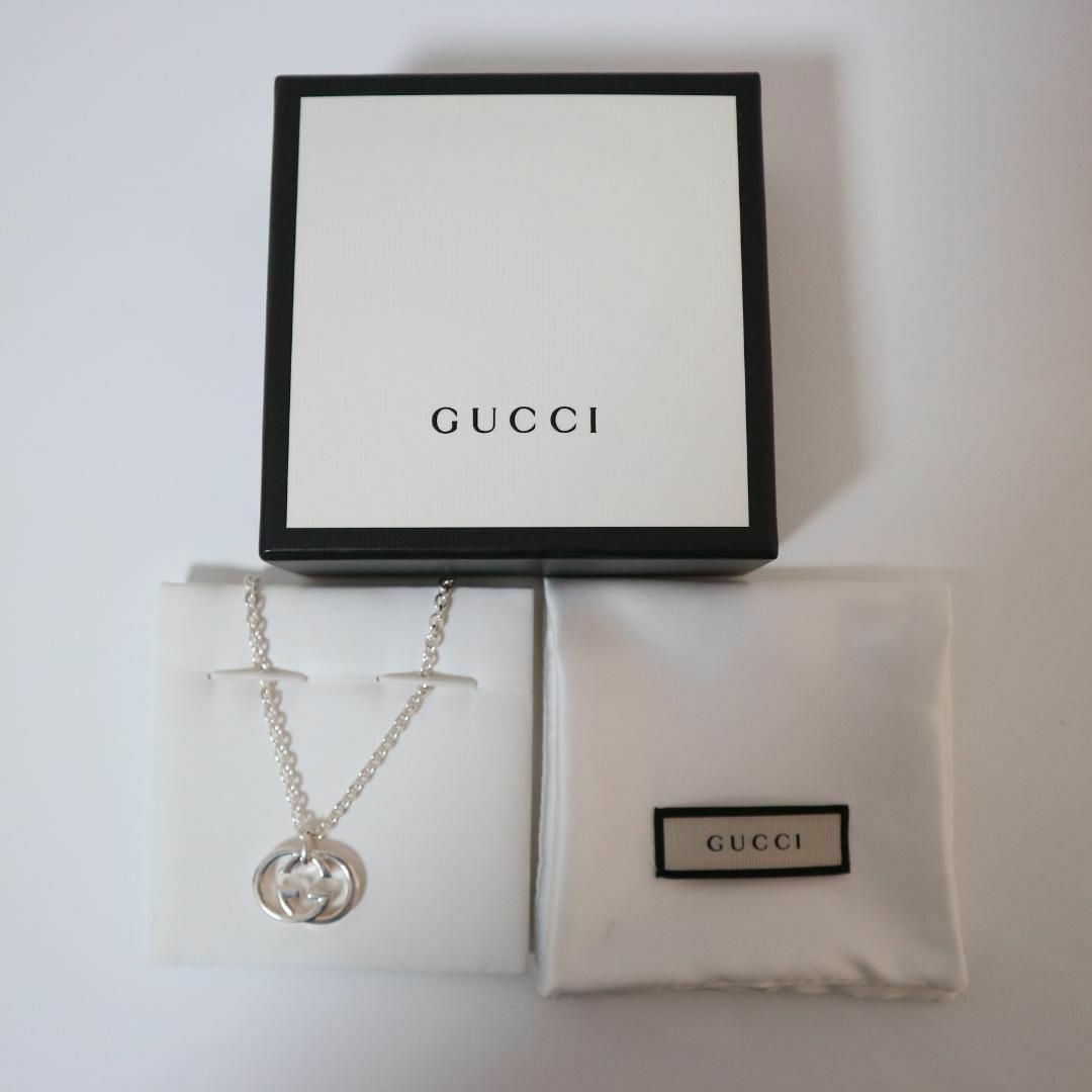 美品★GUCCI インターロッキングG ネックレス 箱保存袋付