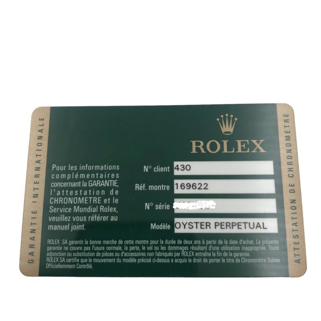 ロレックス ROLEX ヨットマスター29 169622 V番 シルバー Pt/SS 自動巻き レディース 腕時計