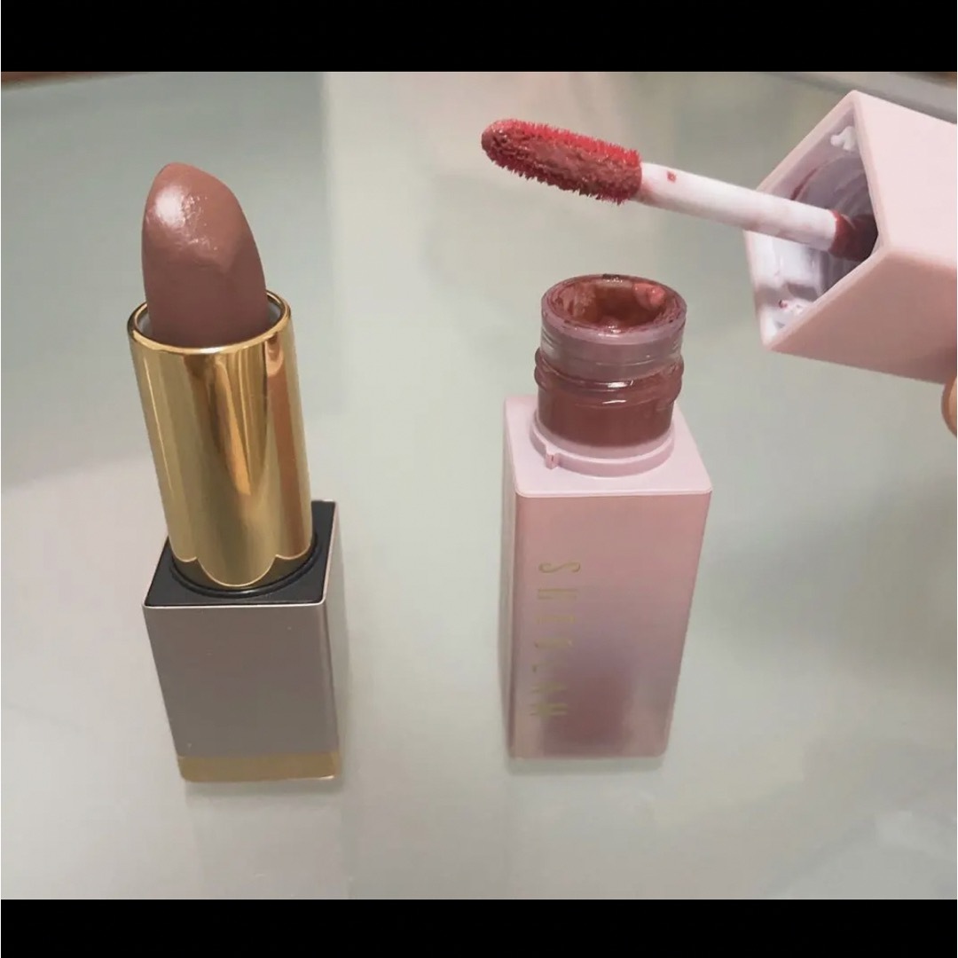 シーグラム(シーグラム)のSHEIN シーグラム リップスティック ティント ツヤ 2色セット  コスメ/美容のベースメイク/化粧品(口紅)の商品写真