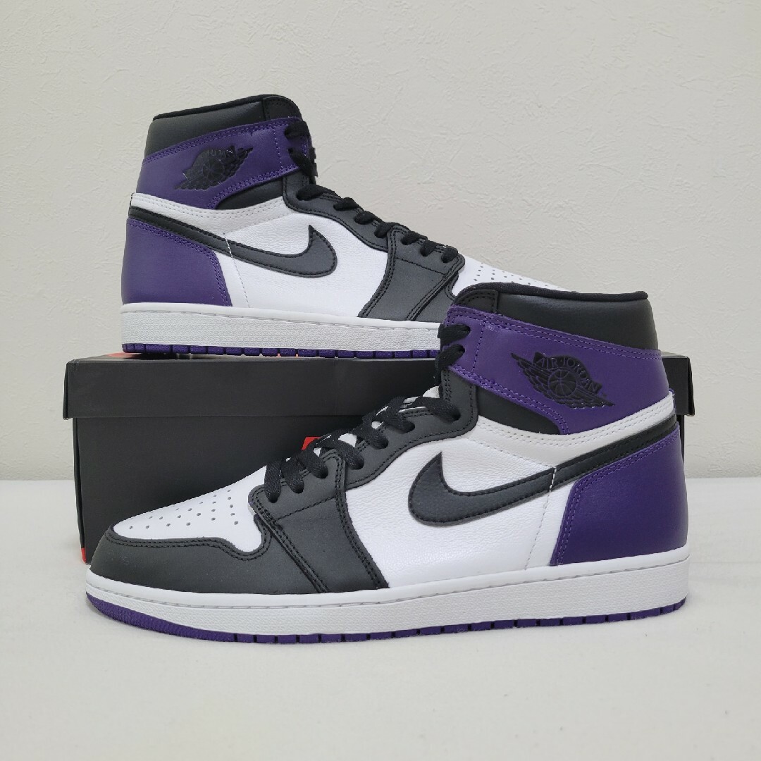 スニーカーCUSTOM JORDAN1 "COURT PURPLE" 29cm