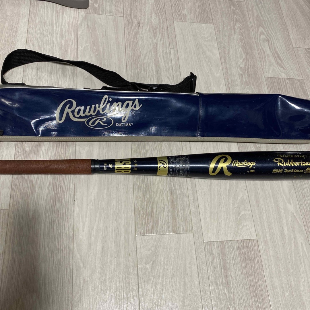 Rawlings - ローリングス軟式少年野球用バット、ケース付き78センチの