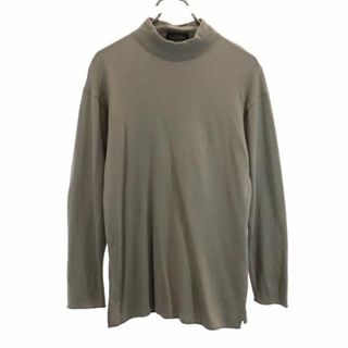 イッセイミヤケ(ISSEY MIYAKE)のイッセイミヤケ 日本製 ウールブレンド 長袖 Tシャツ M グレー系 ISSEY MIYAKE モックネック ロンT メンズ 【中古】  【230820】(Tシャツ/カットソー(半袖/袖なし))