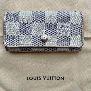 ルイヴィトン(LOUIS VUITTON)のLOUIS VUITTON ミュルティクレ4  ダミエアズール キーケース(キーケース)