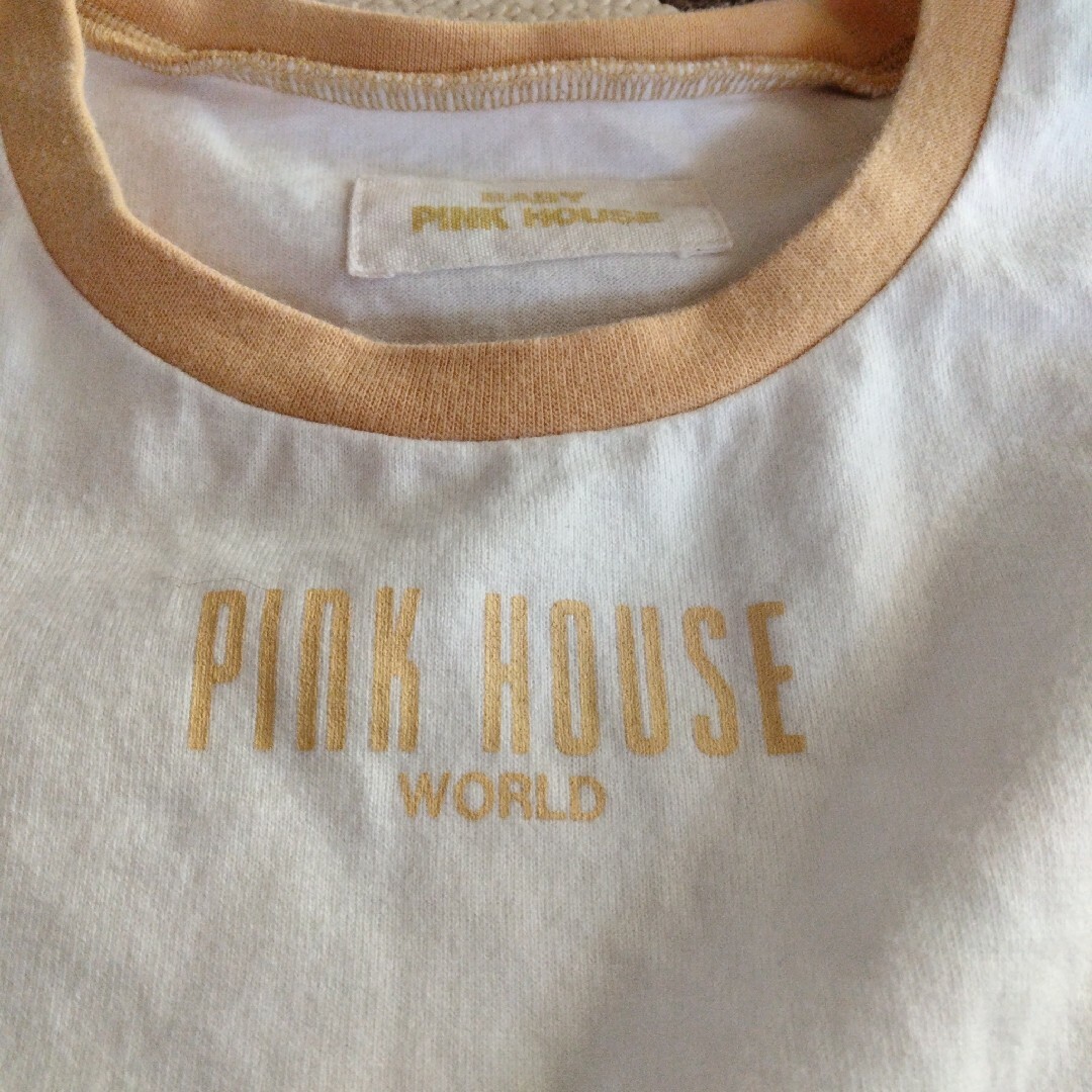 PINK HOUSE(ピンクハウス)のBABYPINK HOUSE　ロゴTシャツ140 キッズ/ベビー/マタニティのキッズ服女の子用(90cm~)(Tシャツ/カットソー)の商品写真