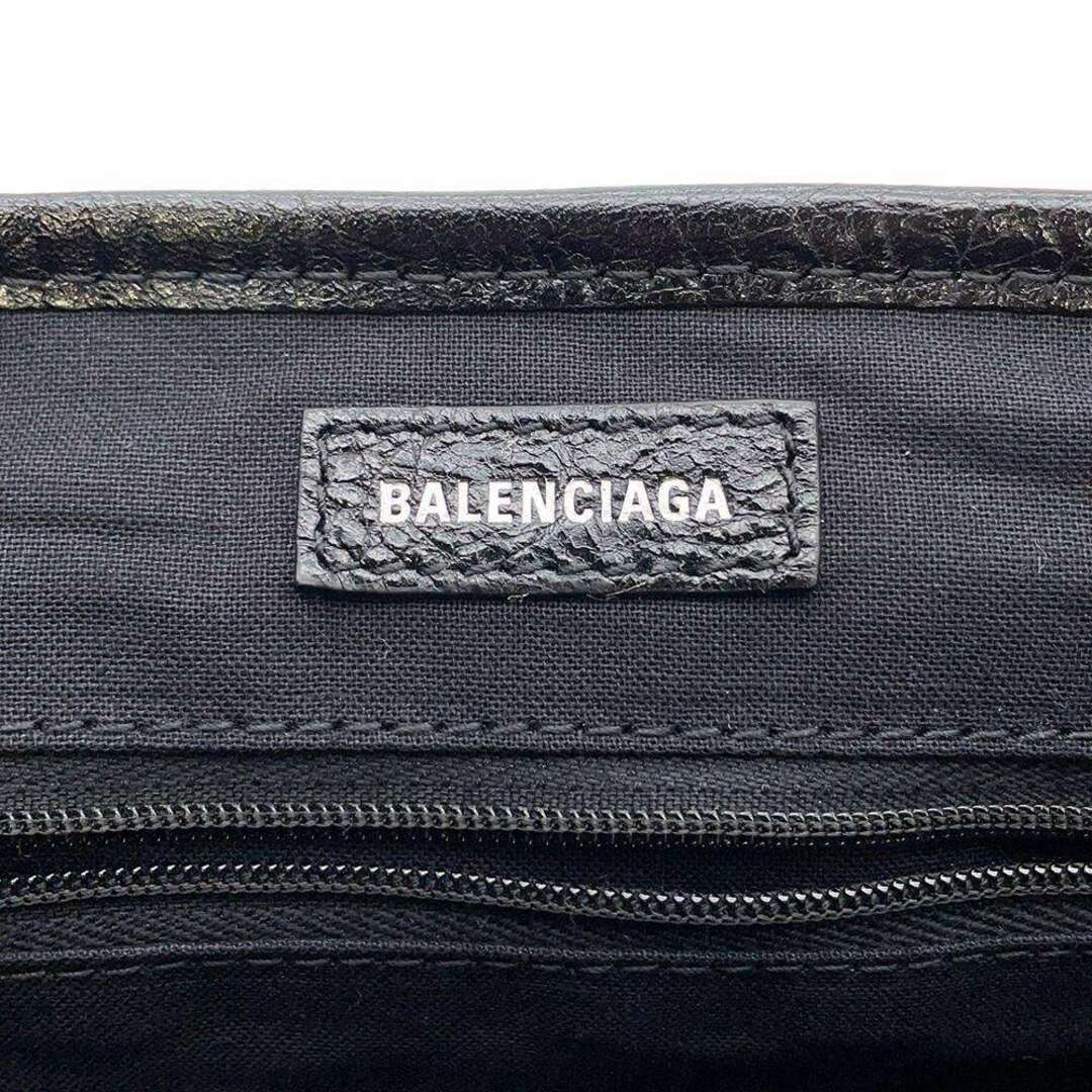 バレンシアガ ハンドバッグ ネイビーカバ XS レザー 542018 BALENCIAGA バッグ 2wayショルダーバッグ 黒