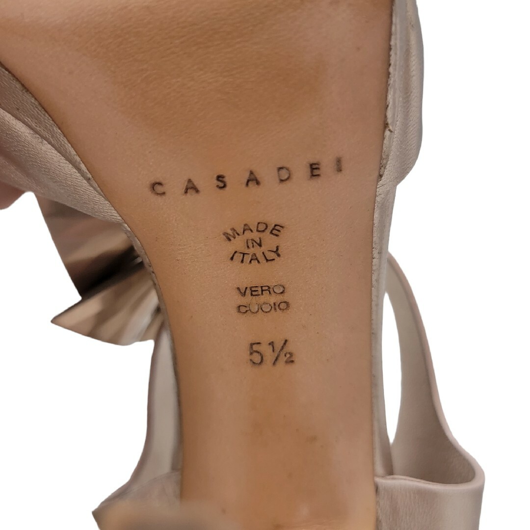 【レア】イタリア製 カサディ CASADEI カサデイ 装飾付 ヒールパンプス