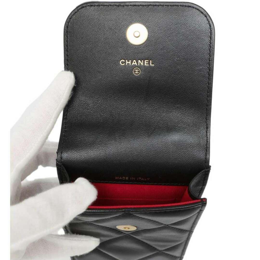 シャネル ショルダーポーチ ココマーク ラムスキン AP1773 CHANEL