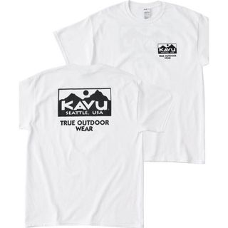 カブー(KAVU)のkavu カブー TRUE LOGO バックプリントTシャツ Mサイズ(Tシャツ/カットソー(半袖/袖なし))