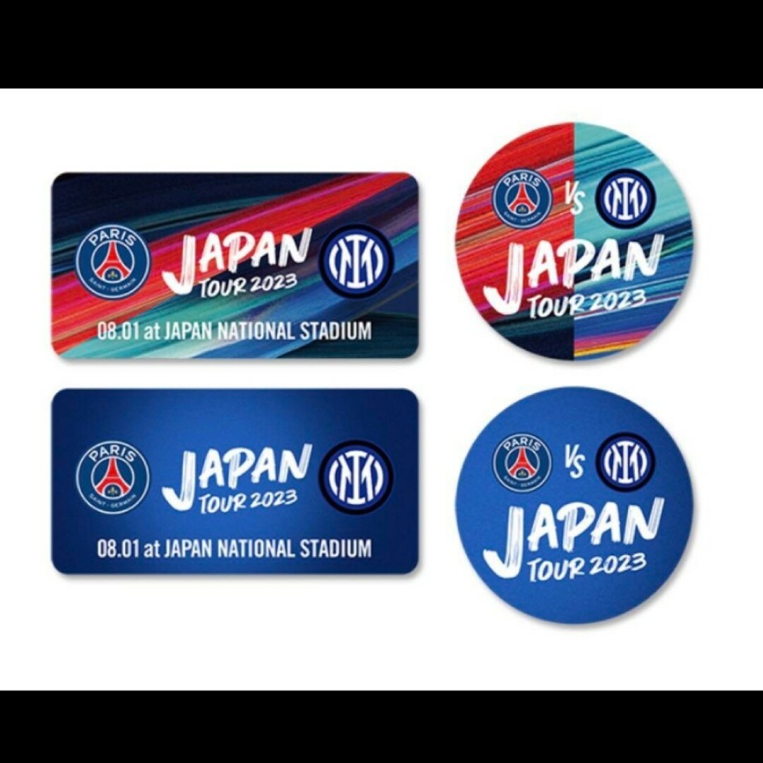 Paris Saint-Germain(パリサンジェルマン)の新品未開封❗【パリサンジェルマン PSGvsインテル】マッチピンバッジセット スポーツ/アウトドアのサッカー/フットサル(記念品/関連グッズ)の商品写真