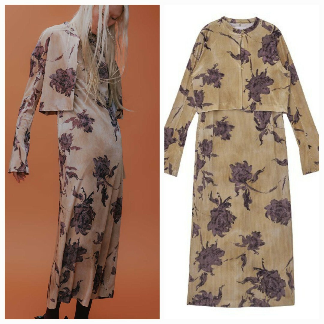 Ameri VINTAGE - AmeriVINTAGE新作完売品DRY FLOWER VELOUR Ameri VINTAGE - AmeriVINTAGE新作完売品DRY FLOWER VELOUR
