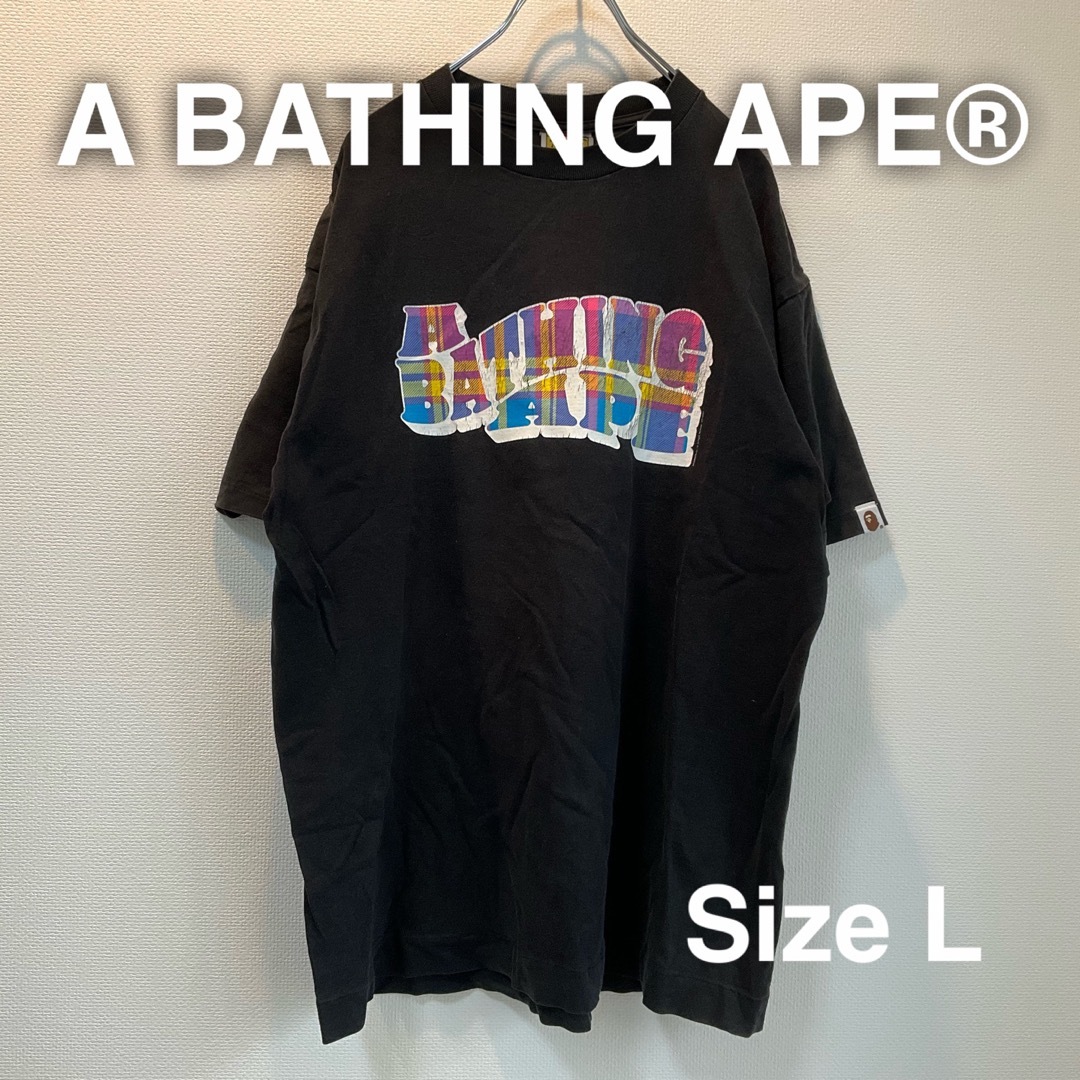 A BATHING APE® アベイシングエイプ　Tシャツ　L ブラック　黒