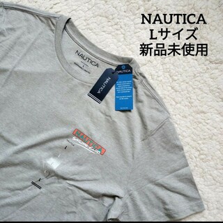 ノーティカ(NAUTICA)の【送料無料】【新品未使用】NAUTICA グレー Tシャツ Lサイズ(Tシャツ/カットソー(半袖/袖なし))