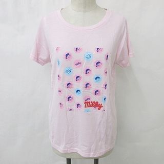 アザー(other)のペコちゃん PEKO ミルキー カットソー Tシャツ 半袖 プリント ピンク M(Tシャツ(半袖/袖なし))