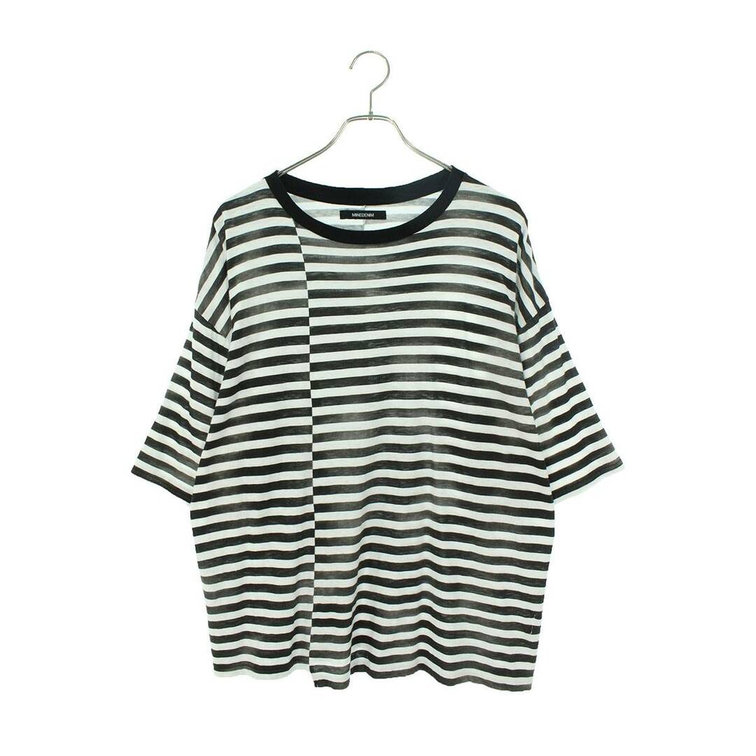 マインデニム  23SS  2306-6001-07-M2 ボーダールーズフィットTシャツ メンズ M