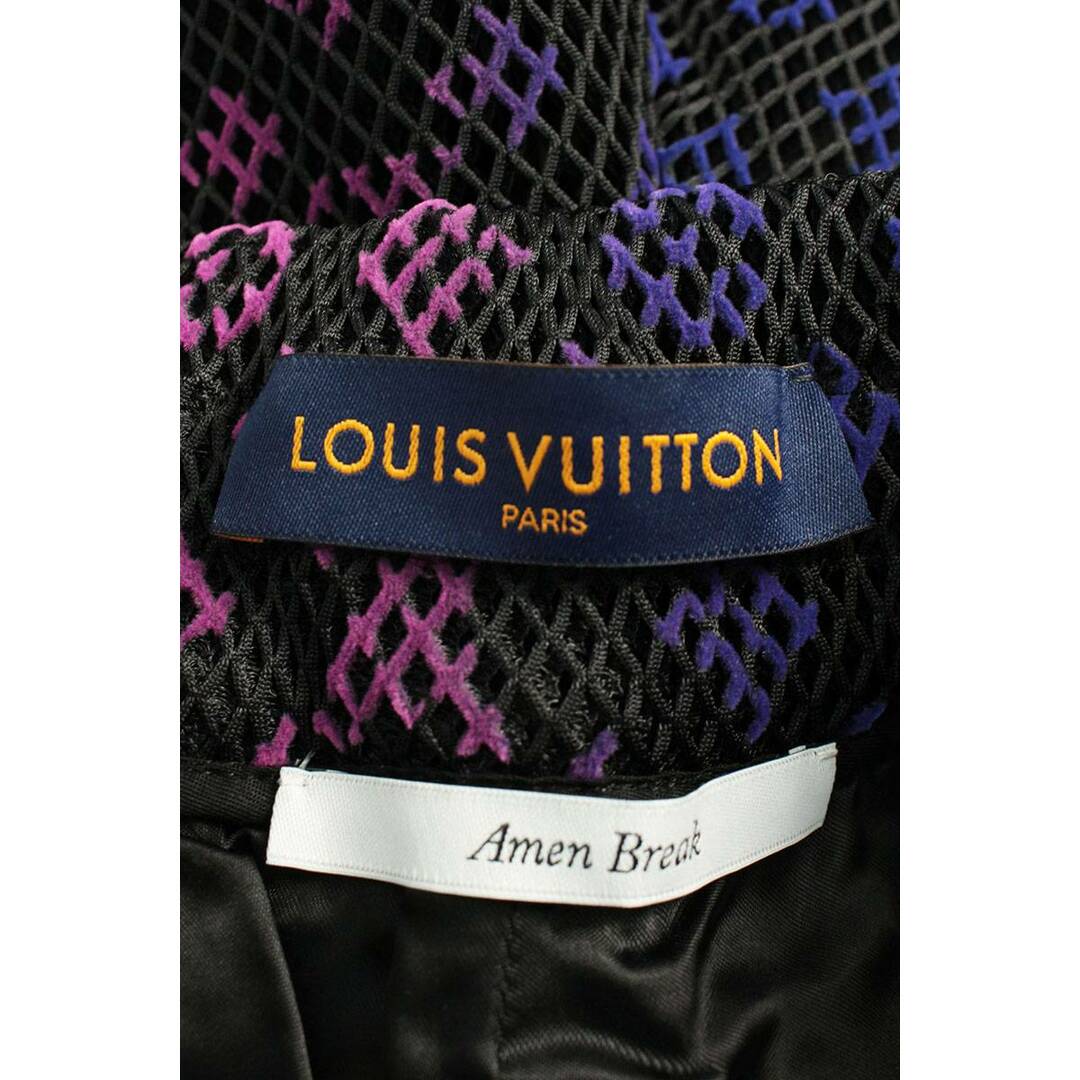 LOUIS VUITTON ルイヴィトン 22SS グラディエントモノグラムメッシュハーフパンツショーツ ブラック RM221 KD2 HMP83W