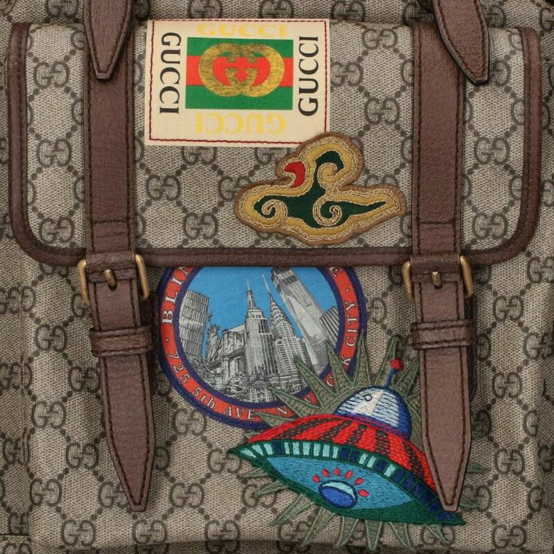 Gucci グッチ 473869 GGスプリームクーリエ マルチワッペンバックパック メンズの通販 by RINKAN｜グッチならラクマ