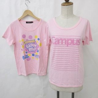 アザー(other)のダブルフォーカス Campus Tシャツ 2枚セット 半袖 コラボ ピンク M(Tシャツ(半袖/袖なし))