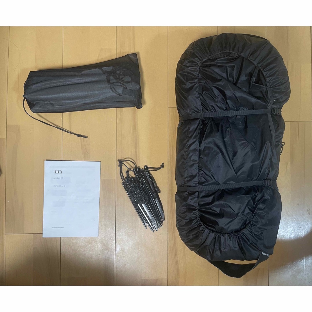 Snow Peak(スノーピーク)の【NOT'EM様専用】ムラコNORM 3P BLACK 専用グランドシート付き スポーツ/アウトドアのアウトドア(テント/タープ)の商品写真