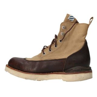 ヴィスヴィム(VISVIM)のビズビム  V10007511-03 VERTUS-FOLK キャンバス/レザーレースアップブーツ レディース 6(ブーツ)