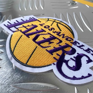 NBA レイカーズ 刺繍ワッペン アイロン熱圧着タイプ (バスケットボール)