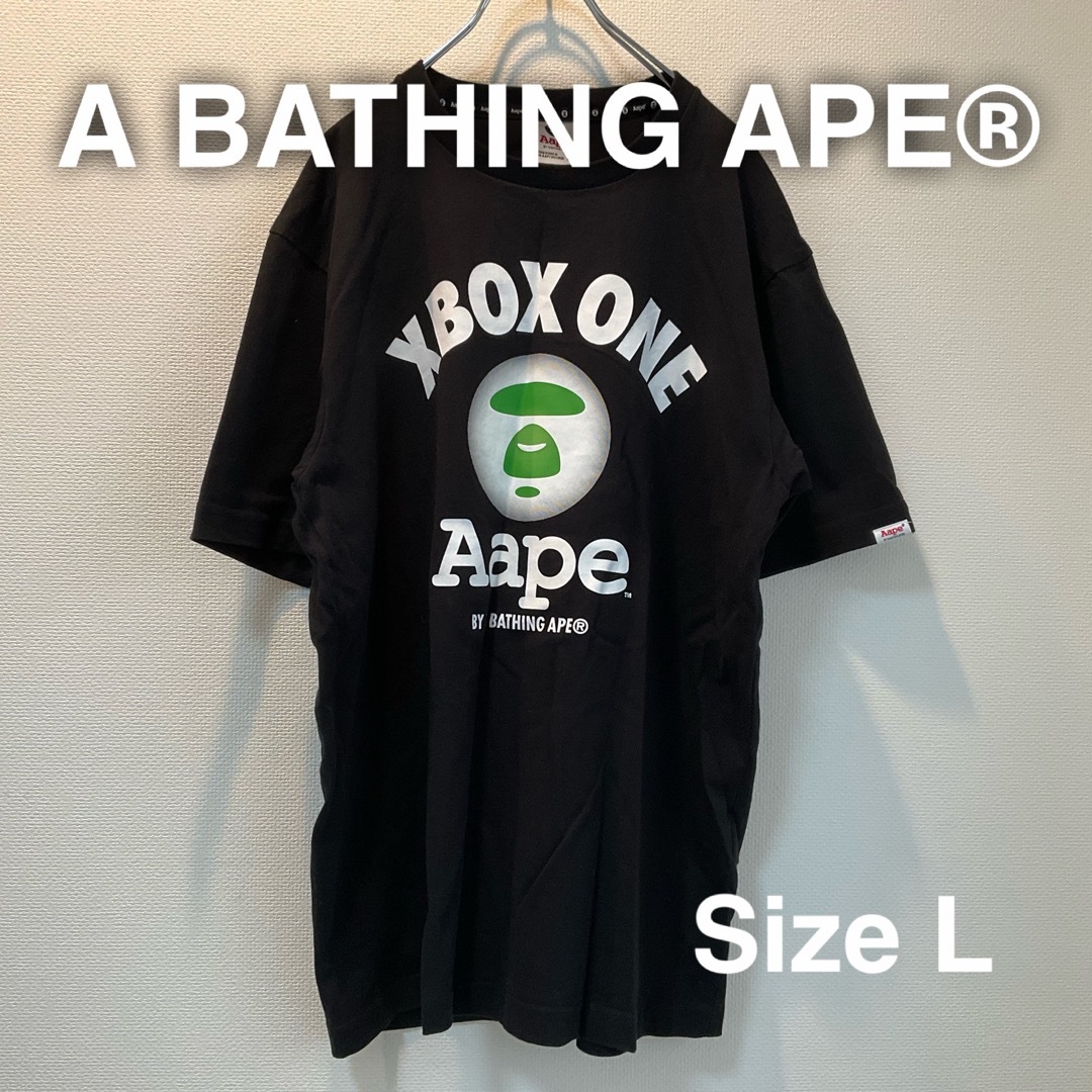 A BATHING APE® アベイシングエイプ　Aape Tシャツ　L  黒