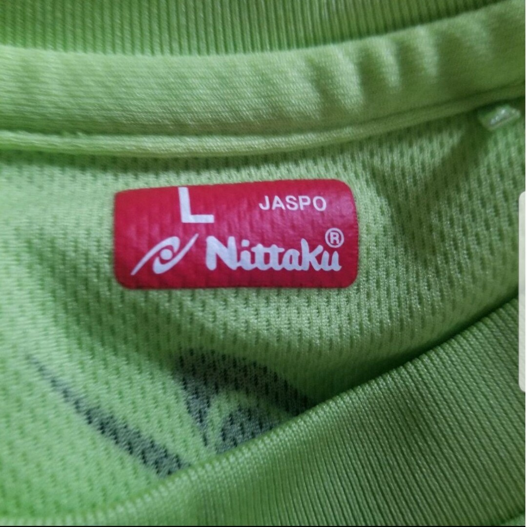 Nittaku(ニッタク)のニッタク　ドライTシャツ(イエロー)　男女兼用Lサイズ メンズのトップス(Tシャツ/カットソー(半袖/袖なし))の商品写真