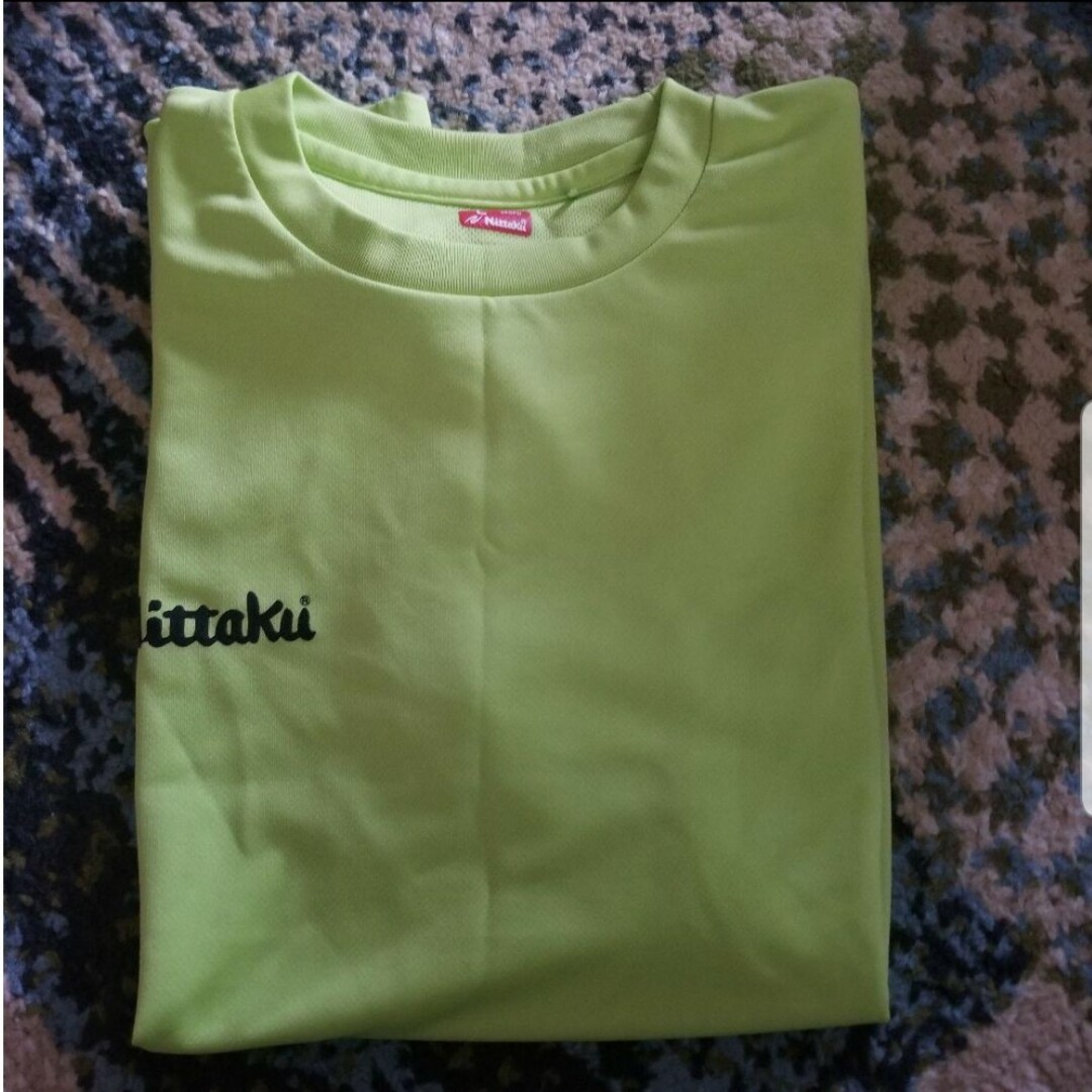 Nittaku(ニッタク)のニッタク　ドライTシャツ(イエロー)　男女兼用Lサイズ メンズのトップス(Tシャツ/カットソー(半袖/袖なし))の商品写真