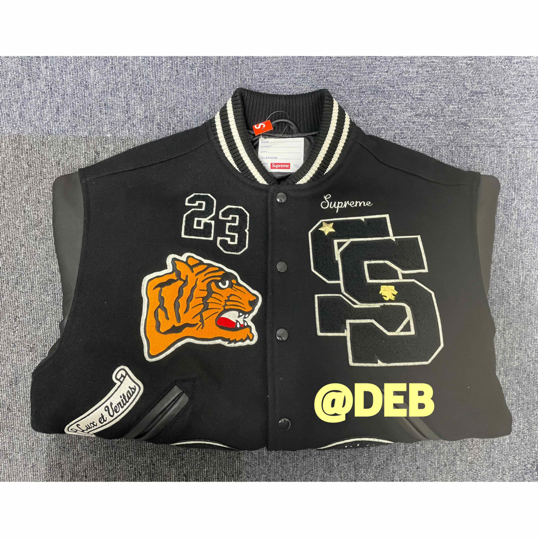 Supreme Tiger Varsity Jacket "Orange" M