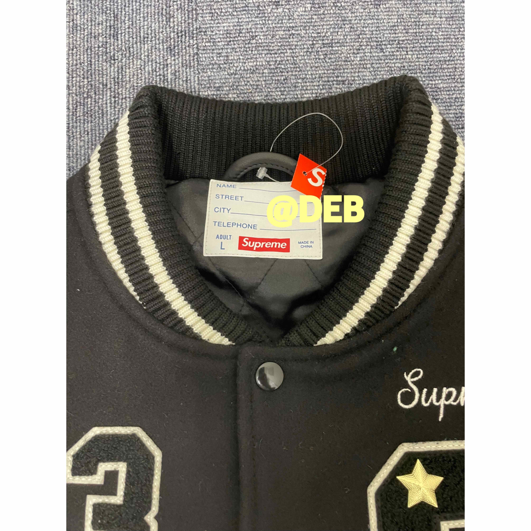 Supreme(シュプリーム)のSupreme Tiger Varsity Jacket Black Lサイズ メンズのジャケット/アウター(スタジャン)の商品写真