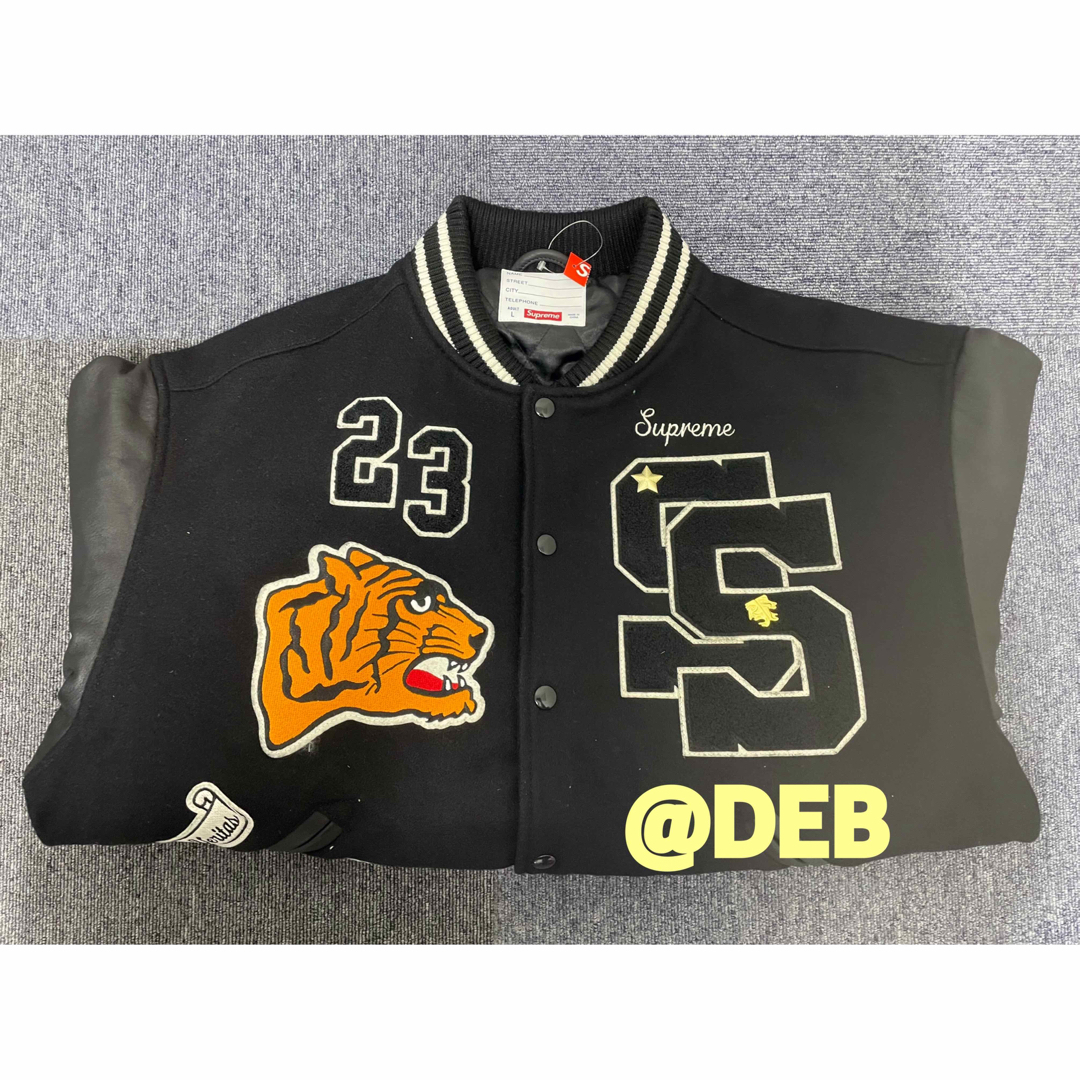 Supreme(シュプリーム)のSupreme Tiger Varsity Jacket Black Lサイズ メンズのジャケット/アウター(スタジャン)の商品写真