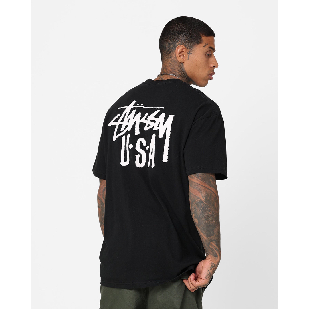 STUSSY - 新品 ステューシー STUSSY USA ロゴ Tシャツ ブラック Mの ...