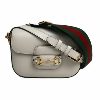 グッチ(Gucci)のGUCCI グッチ ホースビット 1955 ミニバッグ 2Wayショルダーバッグ ホワイト 658574 18YSG 9068【中古】(ハンドバッグ)