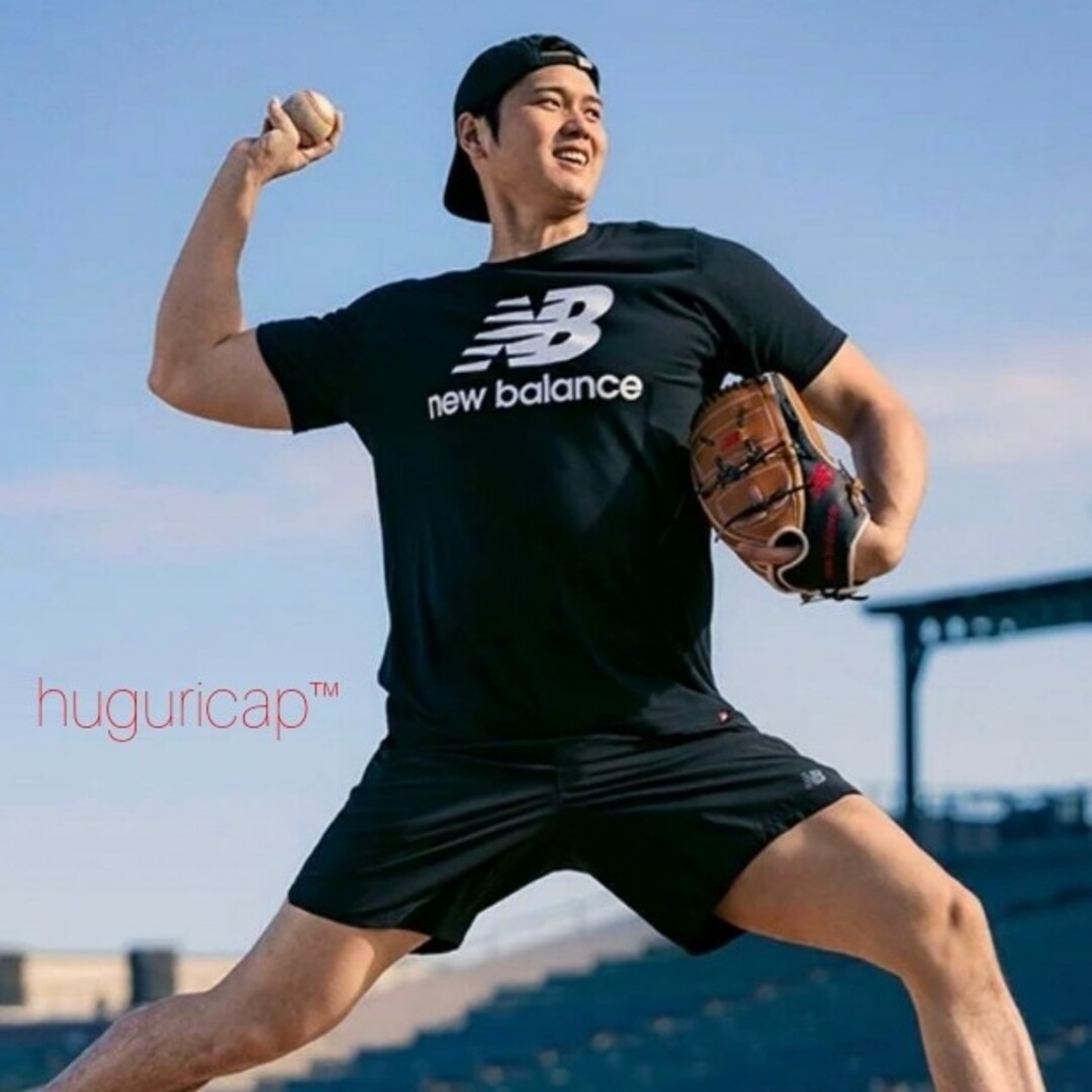New Balance 大谷翔平 スタックドロゴ Tシャツ ブラック 3XL New Balance 大谷翔平 スタックドロゴ Tシャツ ブラック 3XL