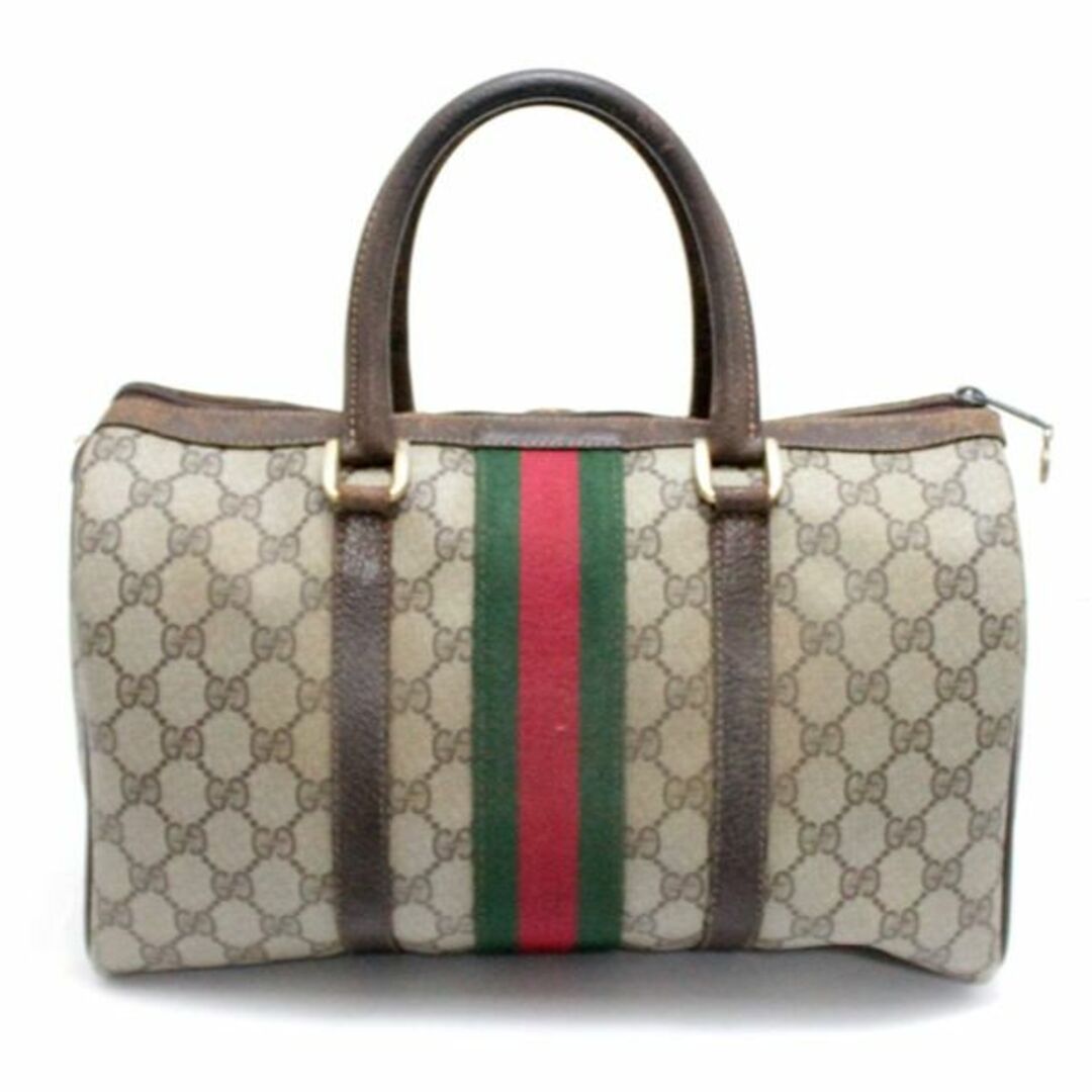 Gucci - GUCCI オールドグッチ ミニボストンバッグ シェリーライン