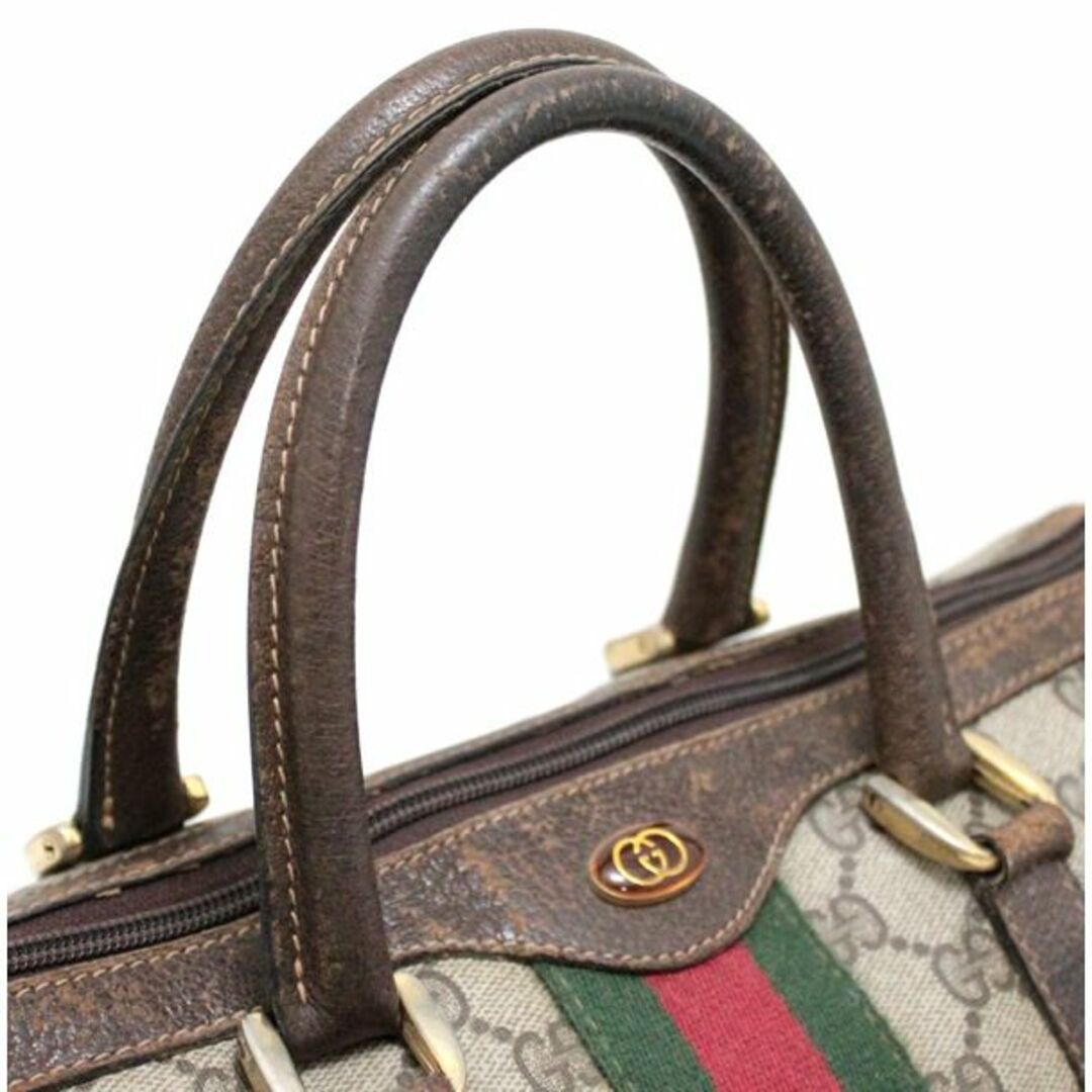 Gucci - GUCCI オールドグッチ ミニボストンバッグ シェリーライン