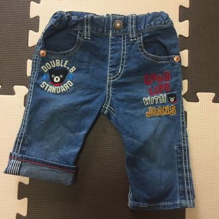 ダブルビー(DOUBLE.B)のミキハウス ダブルB 刺繍付き7分丈パンツ(パンツ/スパッツ)