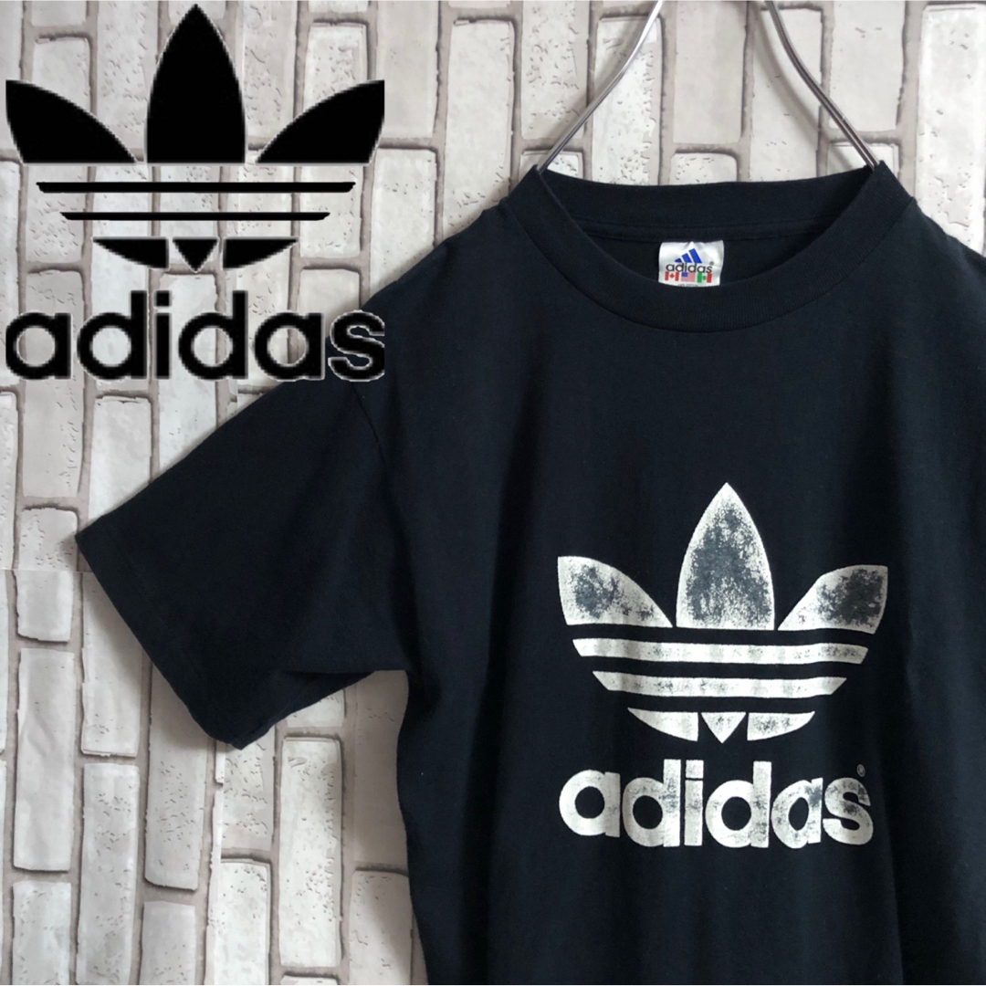 adidas(アディダス)のアディダス トレフォイルロゴ Tシャツ adidas ビッグロゴ 両面プリント メンズのトップス(Tシャツ/カットソー(半袖/袖なし))の商品写真