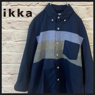 イッカ(ikka)のikka シャツ　七分丈 メンズ　レディース　[ L ](シャツ)