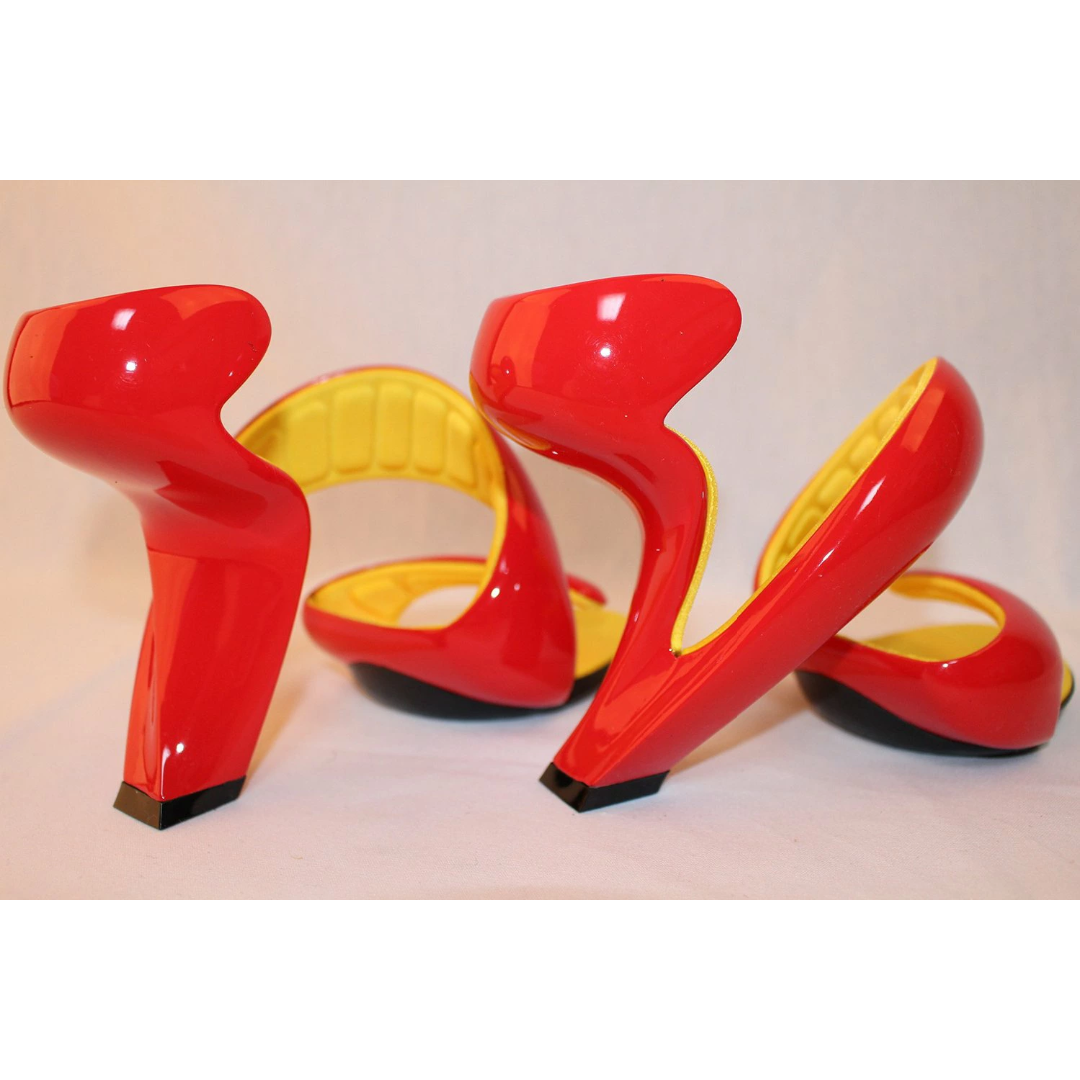 新品 ジュリアンヘイクス モヒート Red/Yellow 37 サンダル レディースの靴/シューズ(サンダル)の商品写真