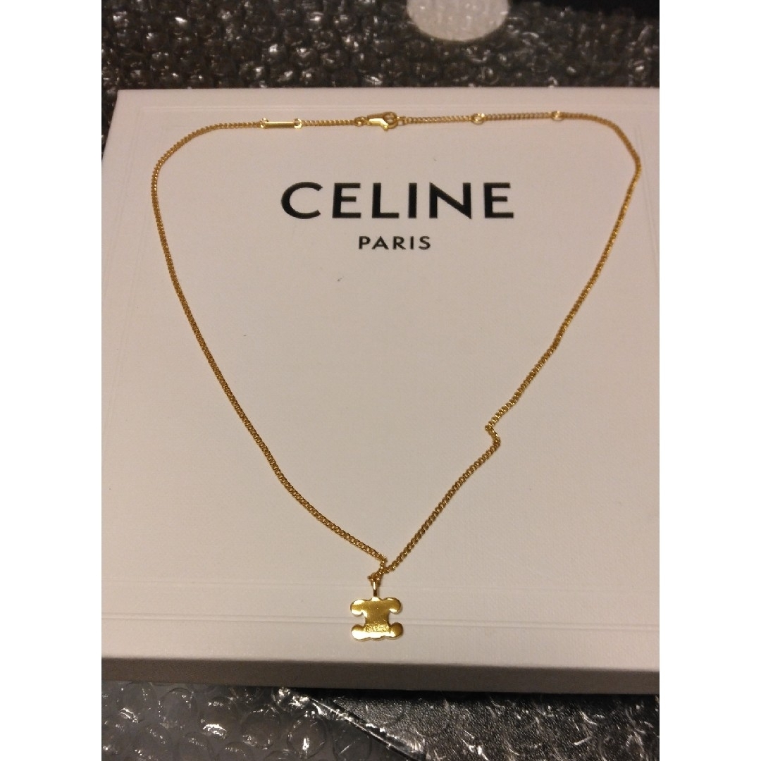 celine - セリーヌトリオンフラインストーンネックレス刻印入りの通販