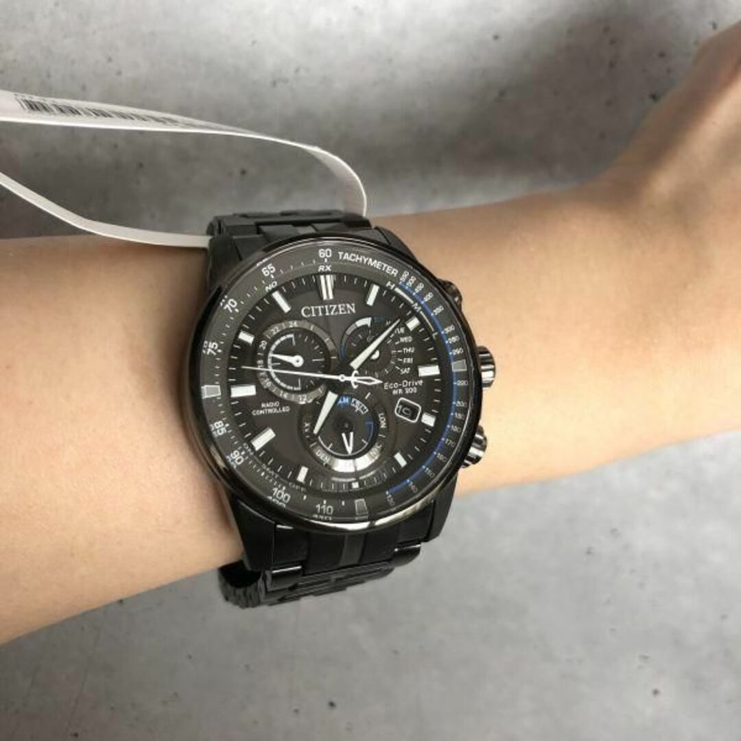 CITIZEN シチズン AT8185-89E ATTESA アテッサ ダイレクトフライト 日産 コラボ ブラック クオーツ J50306