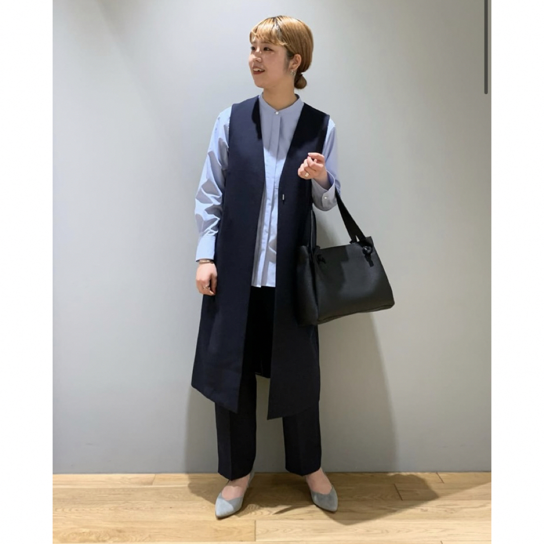 UNITED ARROWS green label relaxing(ユナイテッドアローズグリーンレーベルリラクシング)の【新品】グリーンレーベルリラクシング  ニット　ジプシーサップジレ　ロングジレ レディースのトップス(ベスト/ジレ)の商品写真